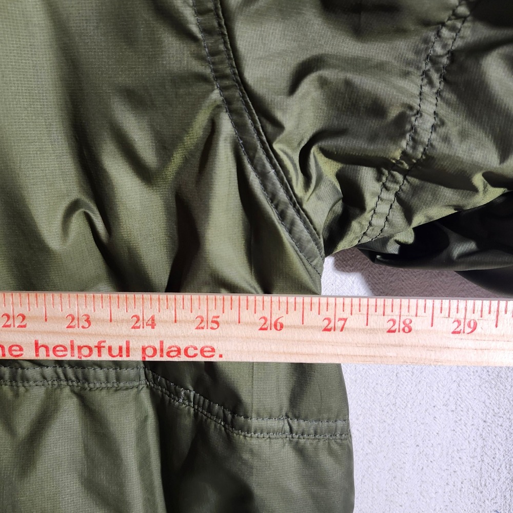 Cabelas Mens 2XL Tall 650 Down Puffer Jacket Olive Green Reinforced Elbows Tall - Picture 11 of 14